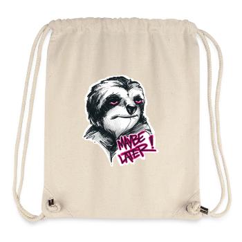 Tired Sloth - Stanley/Stella Recycled Gym Bag - natural - Front