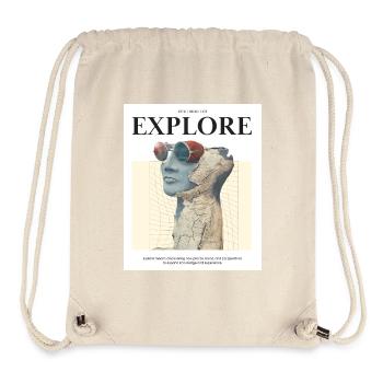 Explorer - Sac à cordon recyclé Stanley/Stella - blanc naturel - Devant