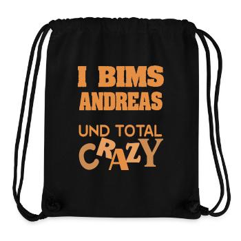 Vorname Andreas - Stanley/Stella recycelter Gym Bag - Schwarz - Vorne