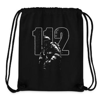 Feuerwehrheld 12 Flammenbild - Stanley/Stella recycelter Gym Bag - Schwarz - Vorne