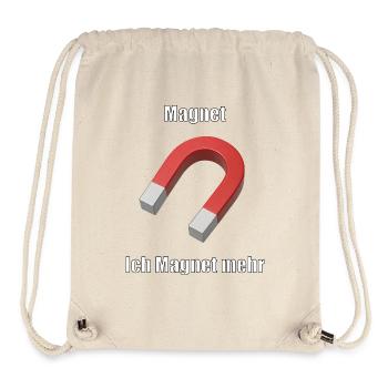 Magnet Meme T-Shirt – Funny German Sayings S - Stanley/Stella Recycled Gym Bag - natural - Front