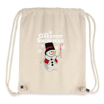 Greatest Snowman – Lustiges Winter Parodie Design - Stanley/Stella recycelter Gym Bag - Naturweiß - Vorne