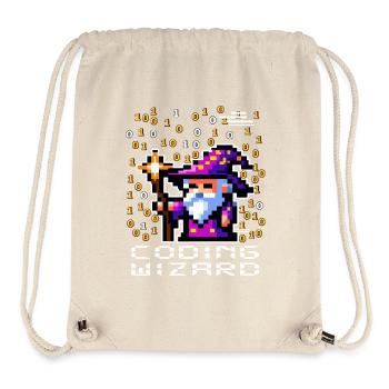 Wizard Pixel Code - Stanley/Stella Recycled Gym Bag - natural - Front