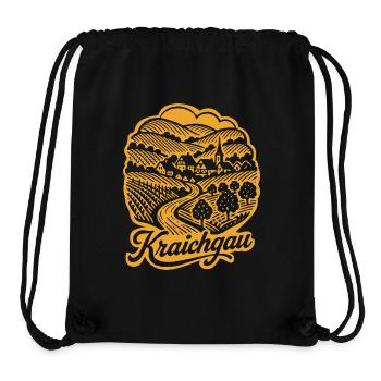Kraichgau Retro Design mit Schriftzug - Stanley/Stella recycelter Gym Bag - Schwarz - Vorne