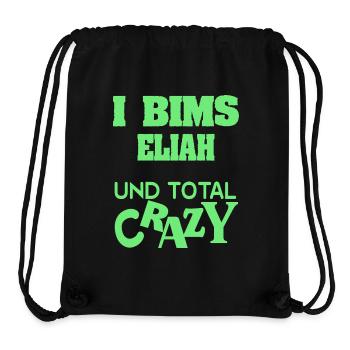 Elijah as a given name - Stanley/Stella Recycled Gym Bag - black - Front