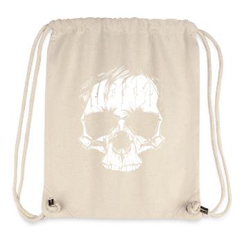 Skull in zombie look - Stanley/Stella Recycled Gym Bag - natural - Front