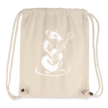 Rat Guitar Jam - Stanley/Stella Recycled Gym Bag - natural - Front