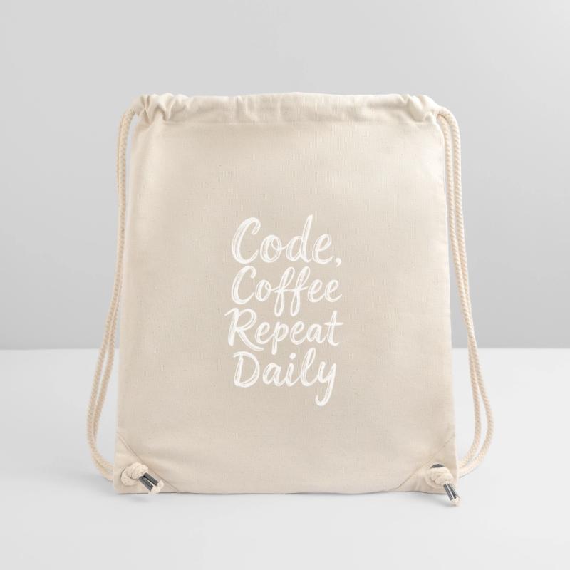 Code Schlaf Debug Wiederholungsprogramm Shirt Stanley/Stella recycelter Gym Bag