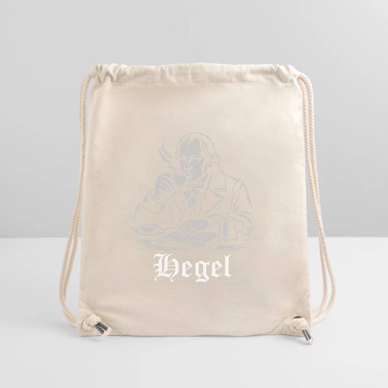 Philosopher Hegel is drinking Coffee Stanley/Stella Recycled Gym Bag