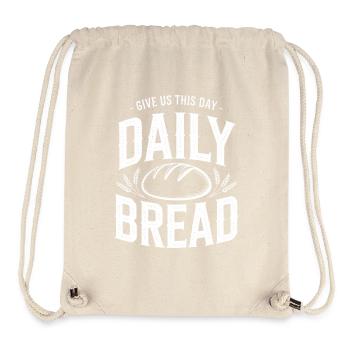 Daily Bread Bold Typography Logo - Stanley/Stella Recycled Gym Bag - natural - Front