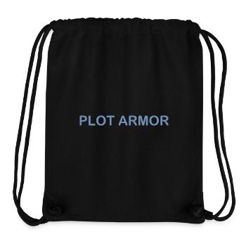 Lustige Sprüche über Plot Armor im Kino - Stanley/Stella recycelter Gym Bag - Schwarz - Vorne