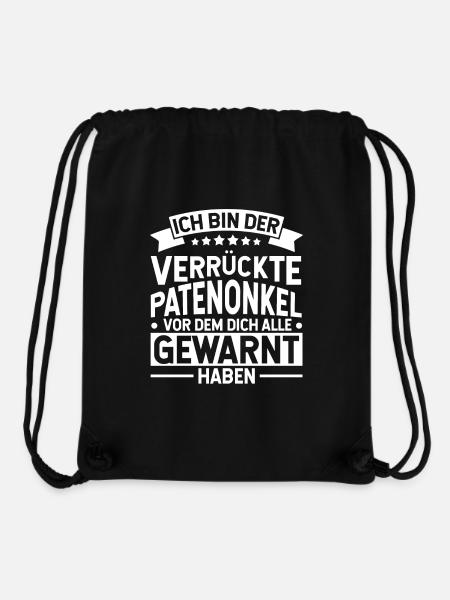 Patenonkel - Stanley/Stella recycelter Gym Bag - Schwarz