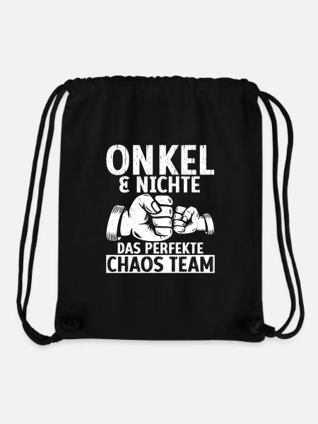 Onkel & Nichte - Stanley/Stella recycelter Gym Bag - Schwarz