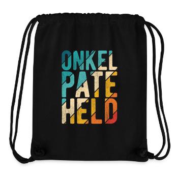 Onkel Pate Held - Stanley/Stella recycelter Gym Bag - Schwarz - Vorne