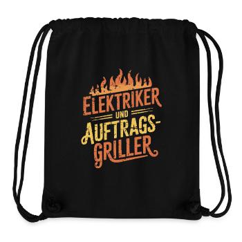 Elektriker und Auftragsgriller - Stanley/Stella recycelter Gym Bag - Schwarz - Vorne