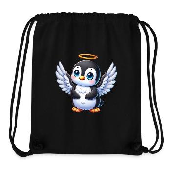 Süßer Chibi Pinguin Engel Cartoon Figur - Stanley/Stella recycelter Gym Bag - Schwarz - Vorne