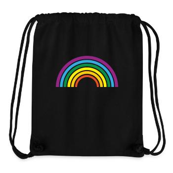 rainbow - Stanley/Stella Recycled Gym Bag - black - Front