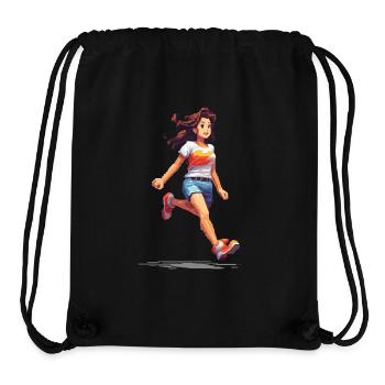 Retro Gamer Pixel Vintage Gaming Fun Design - Sac à cordon recyclé Stanley/Stella - noir - Devant