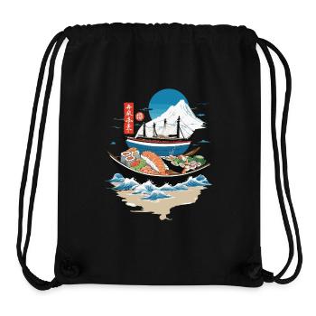 Japanische Sushi Bowl Streetwear Kunst - Stanley/Stella recycelter Gym Bag - Schwarz - Vorne