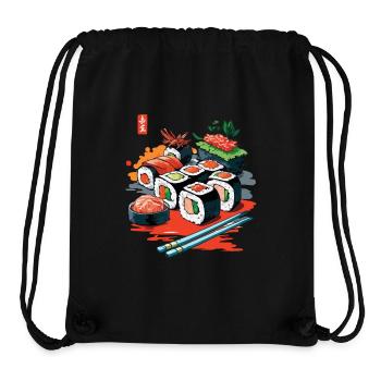 Japanisches Sushi Streetwear Kunst Design - Stanley/Stella recycelter Gym Bag - Schwarz - Vorne