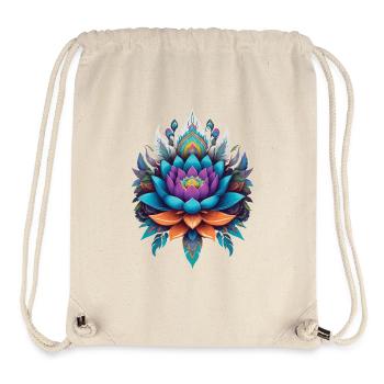 Spirituelle Lotusblume Lebensblume Aesthetic Style - Stanley/Stella recycelter Gym Bag - Naturweiß - Vorne