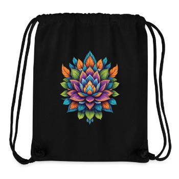 Spirituelle Blume Lotus Lebensenergie Lebensblume - Stanley/Stella recycelter Gym Bag - Schwarz - Vorne