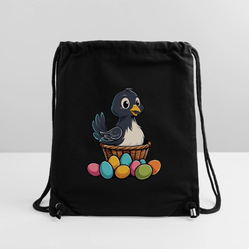 Easter Chicken Colorful Cute Funny Easter Eggs Nest Stanley/Stella Recycled Gym Bag
