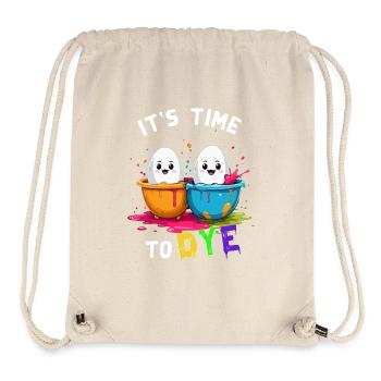 Lustiges Eier Färben Farben Zu Ostern Künstler - Stanley/Stella recycelter Gym Bag - Naturweiß - Vorne