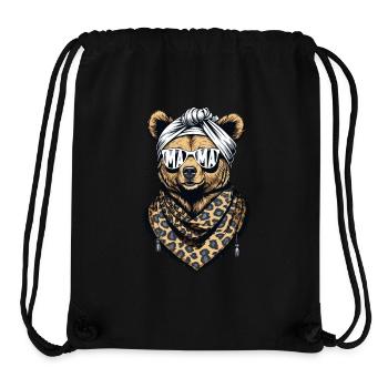 Funny Mama Bear Design Mother Bear - Stanley/Stella Recycled Gym Bag - black - Front