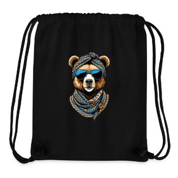 Funny Mama Bear Mother Bear Bear Lover - Stanley/Stella Recycled Gym Bag - black - Front