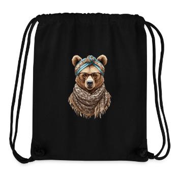 Funny Mama Bear Mother Bear Bear Lover - Stanley/Stella Recycled Gym Bag - black - Front