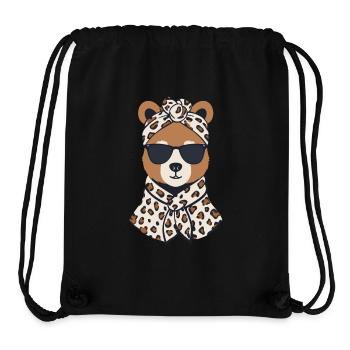 Funny Mama Bear Mother Bear Bear Lover - Stanley/Stella Recycled Gym Bag - black - Front