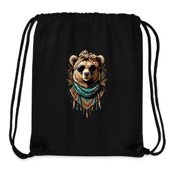 Funny Mama Bear Mother Bear Bear Lover - Stanley/Stella Recycled Gym Bag - black - Front