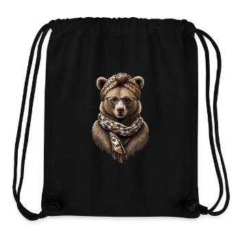 Funny Mama Bear Mother Bear Bear Lover - Stanley/Stella Recycled Gym Bag - black - Front