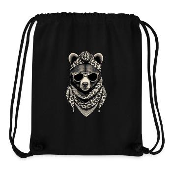 Funny Mama Bear Mother Bear Bear Lover - Stanley/Stella Recycled Gym Bag - black - Front