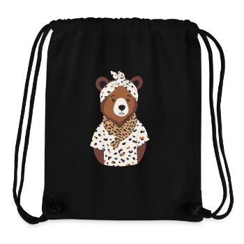 Funny Mama Bear Mother Bear Bear Lover - Stanley/Stella Recycled Gym Bag - black - Front