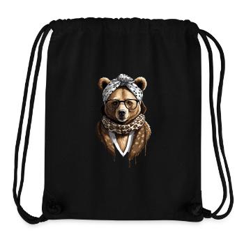 Funny Mama Bear Mother Bear Bear Lover - Stanley/Stella Recycled Gym Bag - black - Front