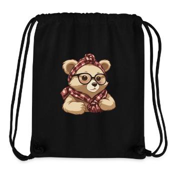 Funny Mama Bear Mother Bear Bear Lover - Stanley/Stella Recycled Gym Bag - black - Front