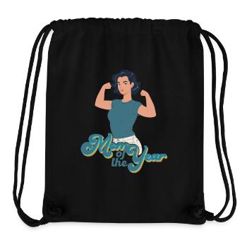 Mother of the Year Great Mom Funny Mom - Stanley/Stella Recycled Gym Bag - black - Front