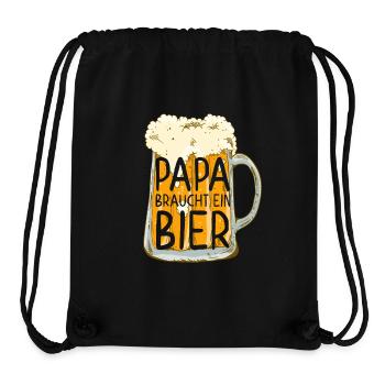 Papa a besoin de bière Drôle Papa Style parfait - Sac à cordon recyclé Stanley/Stella - noir - Devant