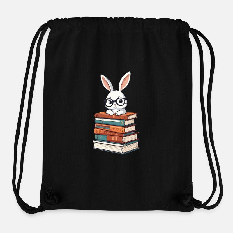 Reading Bunny Perfect Bookworm Style - Stanley/Stella Recycled Gym Bag - black