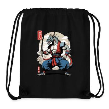 Dragon Samurai Vintage Ukiyo-e Style - Stanley/Stella Recycled Gym Bag - black - Front