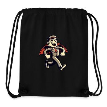 Rétro Vintage Style Halloween Vampire Costume Décoration - Sac à cordon recyclé Stanley/Stella - noir - Devant