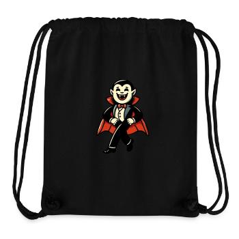 Rétro Vintage Style Halloween Costume Décoration Vampire - Sac à cordon recyclé Stanley/Stella - noir - Devant