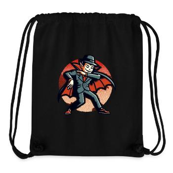 Rétro Vintage Style Vampire Halloween Costume Décoration - Sac à cordon recyclé Stanley/Stella - noir - Devant