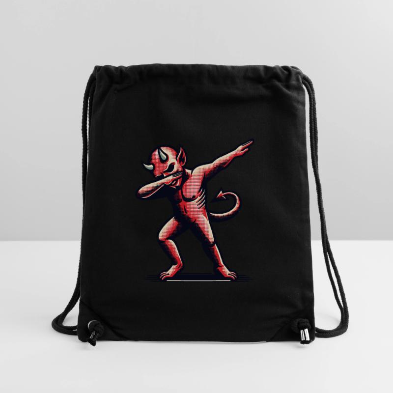Dabbing Devil Funny Dabbing Design Halloween Stanley/Stella Recycled Gym Bag