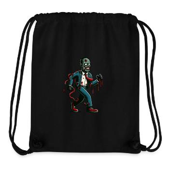 Rétro Vintage Style Halloween Zombie Costume Décoration - Sac à cordon recyclé Stanley/Stella - noir - Devant