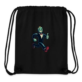 Rétro Vintage Style Halloween Zombie Costume Décoration - Sac à cordon recyclé Stanley/Stella - noir - Devant