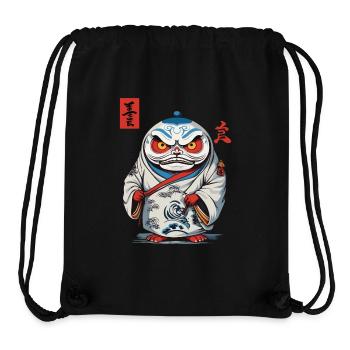 Japanischer Daruma Ästhetik Yokai Vintage - Stanley/Stella recycelter Gym Bag - Schwarz - Vorne