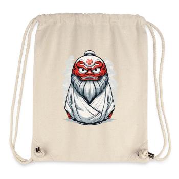 Japanese Daruma Aesthetic Yokai Vintage - Stanley/Stella Recycled Gym Bag - natural - Front